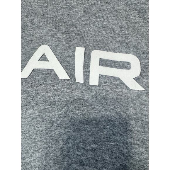 Nike Air Chest Hit Fleece Pocketed Hoodie Silver/Gray Pullover Mens XL - Picture 2 of 8